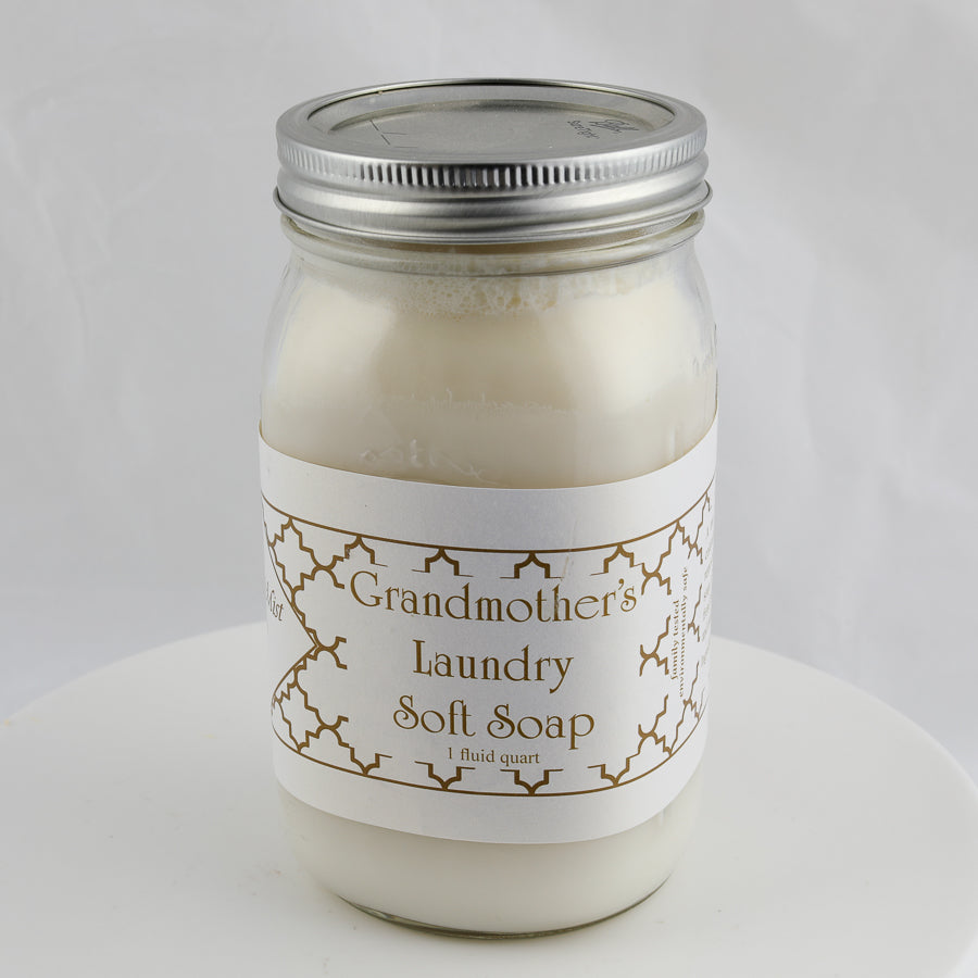 jar of laundry soap cream colored
