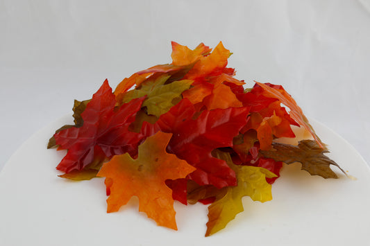 fall leaves colored leaf soap