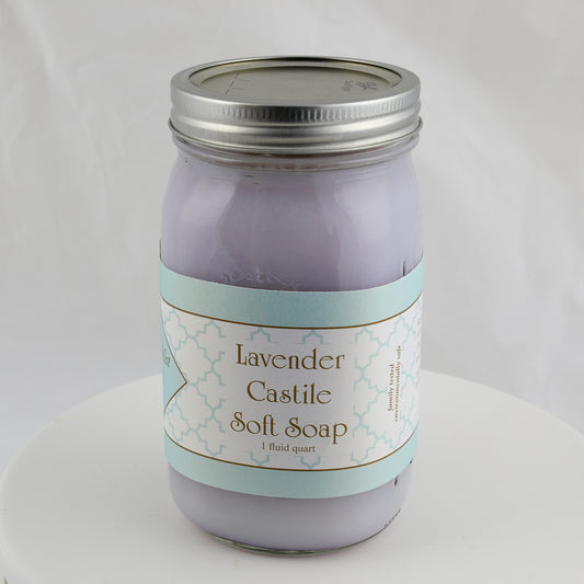 jar of laundry soap lavender scented